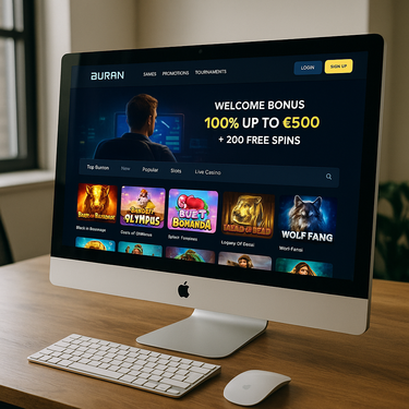 Buran Casino - Desktop Interface Design - User Experience